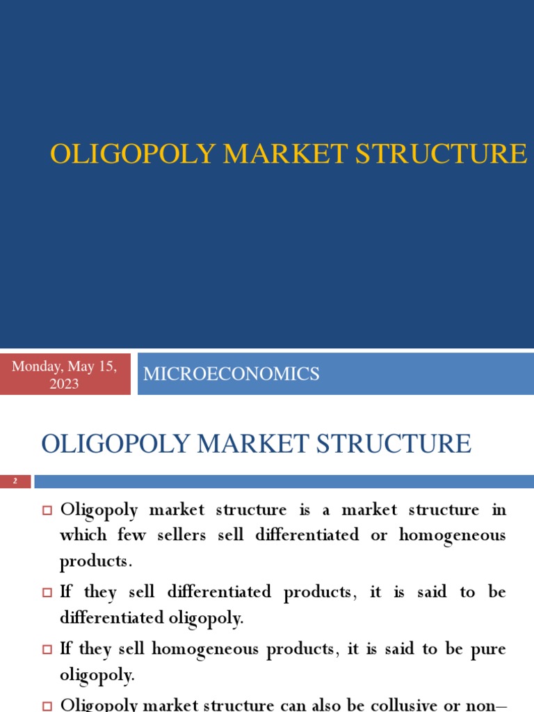 Oligopoly Market Structure | PDF | Oligopoly | Profit (Economics)