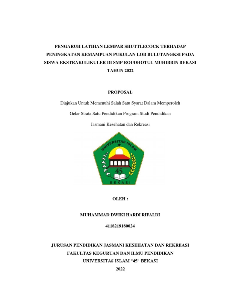 Latihan Shuttlecock untuk Siswa | PDF | Karier & Perkembangan