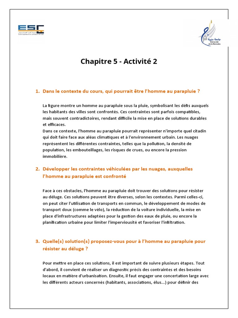 Chapitre 5 - Activité 2 | PDF