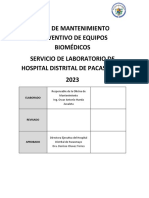 Plan de Mantenimiento de Equipos 2023