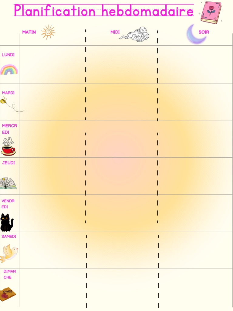 Simple and Minimal Printable Weekly Planner (1) | PDF