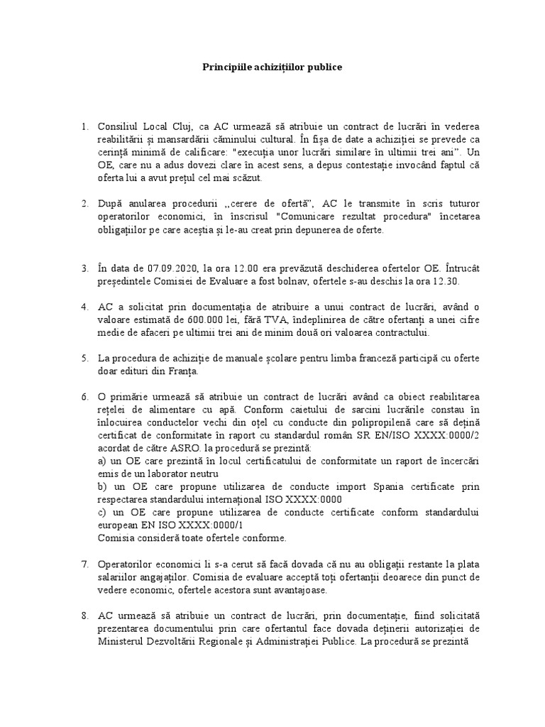 Principiile AP - Exercitii Propuse | PDF