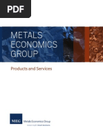 Metals Economics Group Database and Services Catalogue