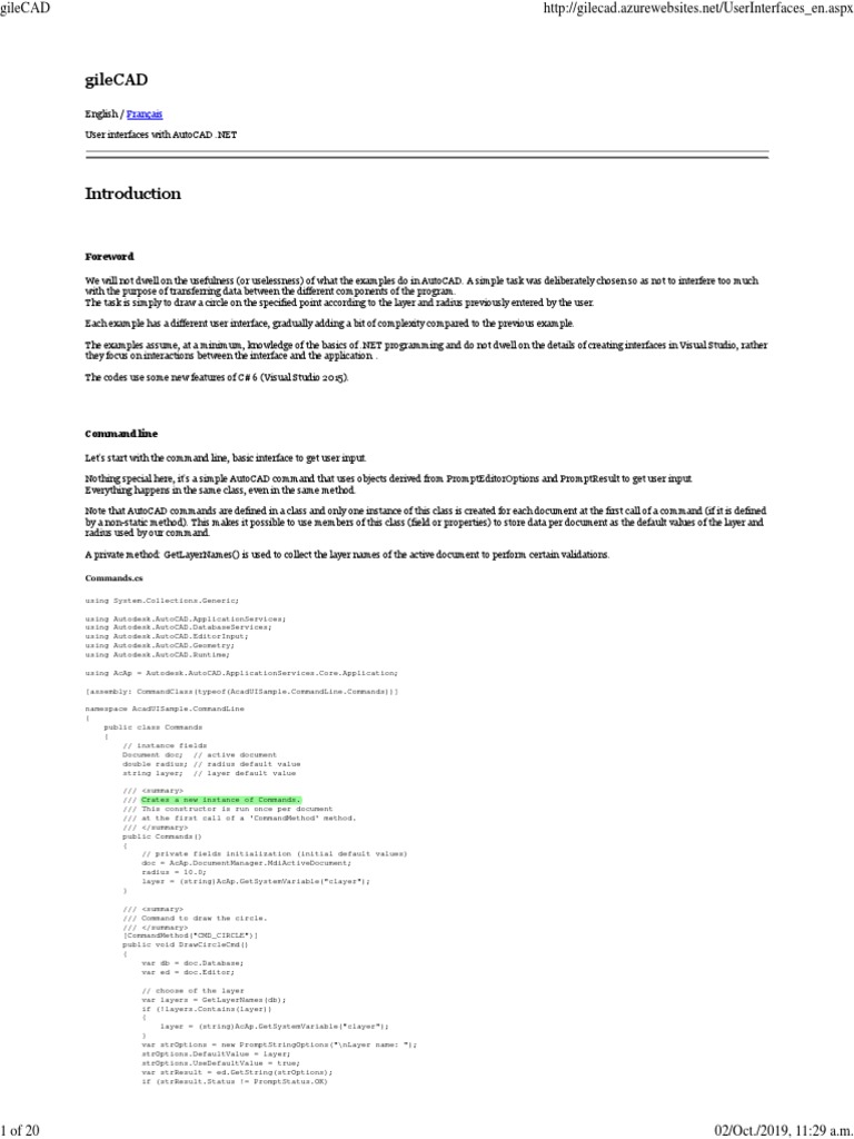 Gile Dot Net Interfaces | PDF | Extensible Application Markup Language ...