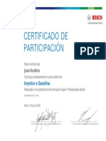 Inyector A Gasolina - Certificado