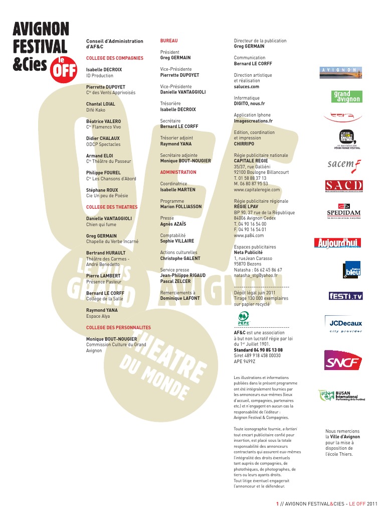 Programme Du Off 2011