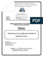 Réalisation D'une Application Mobile de Gestion de Stock