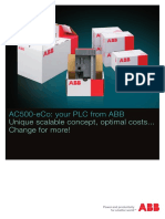 Ac500-Eco: Your PLC From Abb: Unique Scalable Concept, Optimal Costs... Change For More!