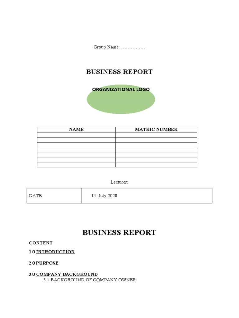 Template Final Report PDF