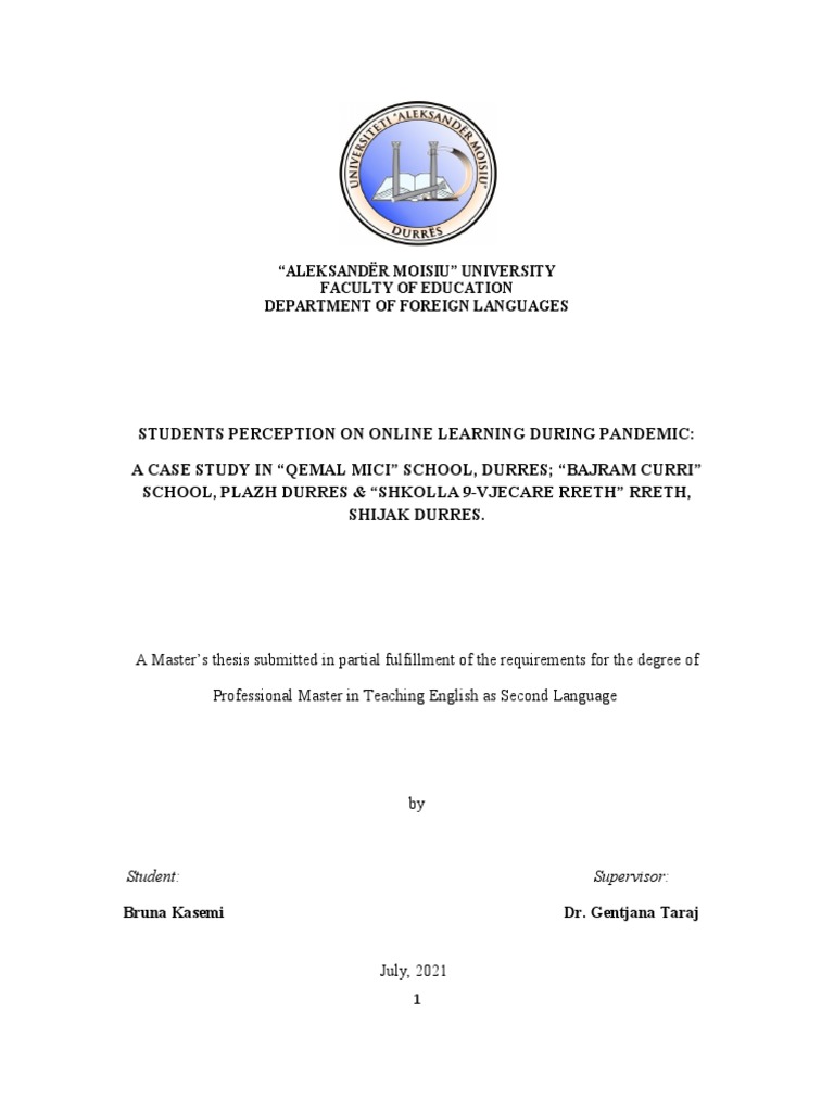 Bruna Diploma Thesis Master | PDF | Educational Technology | Learning