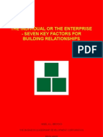 The Individual Or The Enterprise - Seven Key Factors For Building Relationships