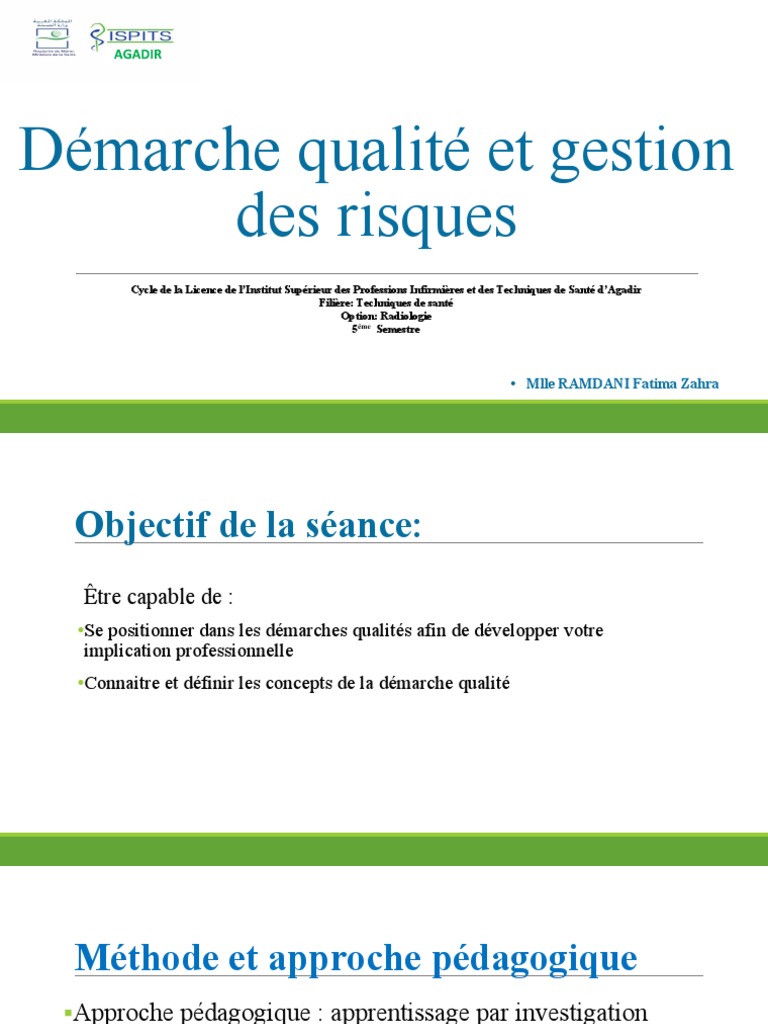 Démarche qualité en santé et radiologie | PDF | Management de la ...