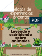 Animales y Naturaleza Ilustrado Café y Verde