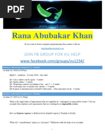 MGT611-MidTerm-By Rana Abubakar Khan
