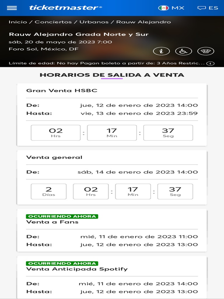 Boletos Rauw Alejandro, México Sáb, 20 de Mayo de 2023 700 Ticketmaster