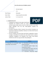 RPP Matematika Kelas 5 Jaring-Jaring Bangun Ruang