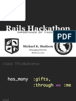 Rails Hackathon Talk