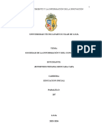 Sociedad Del Conocimiento y La Información en La Innovación Educativa