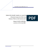 EFSA Journal - 2005 - Opinion of The Scientific Committee On A Request From EFSA Related To A Harmonised Approach For