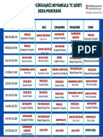 7C Sinifi Haftalik Ders Programi