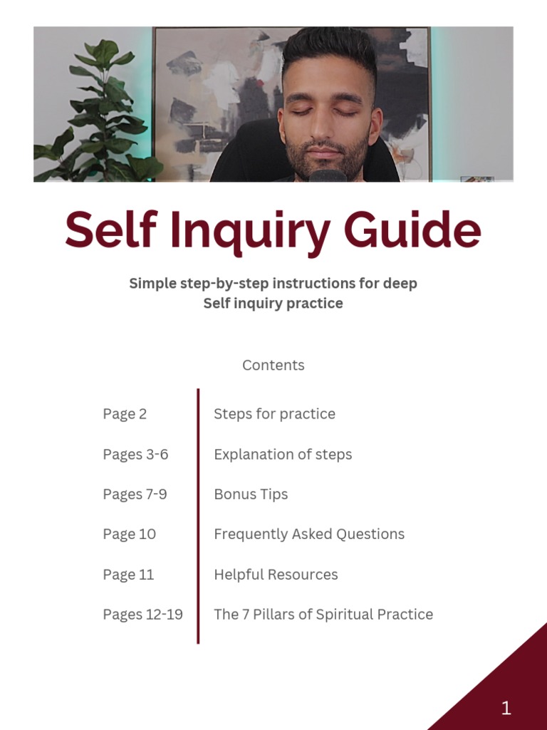 Self Inquiry Guide | PDF | Thought | Experience