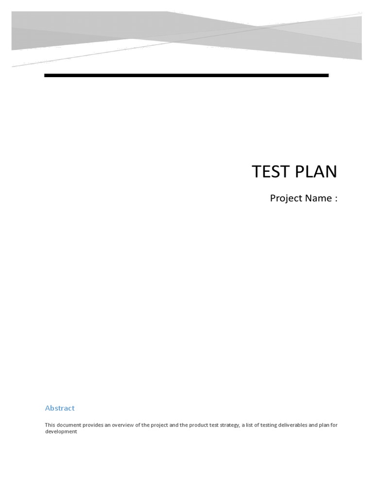 Test Plan Template.docx | PDF