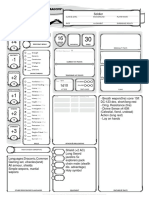 Character Sheet - Form Fillable