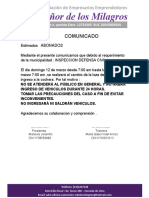 Comunicado Corregido