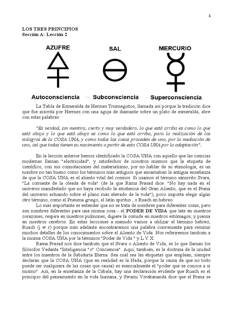 Tres Aspectos de la Conciencia Humana | PDF | Mente