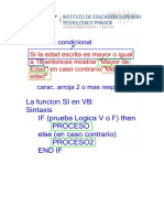 Visualbasic Practica 5 - Estructura Condicional