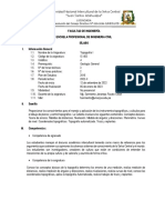 Silabo - IC-403 - TOPOGRAFIA I