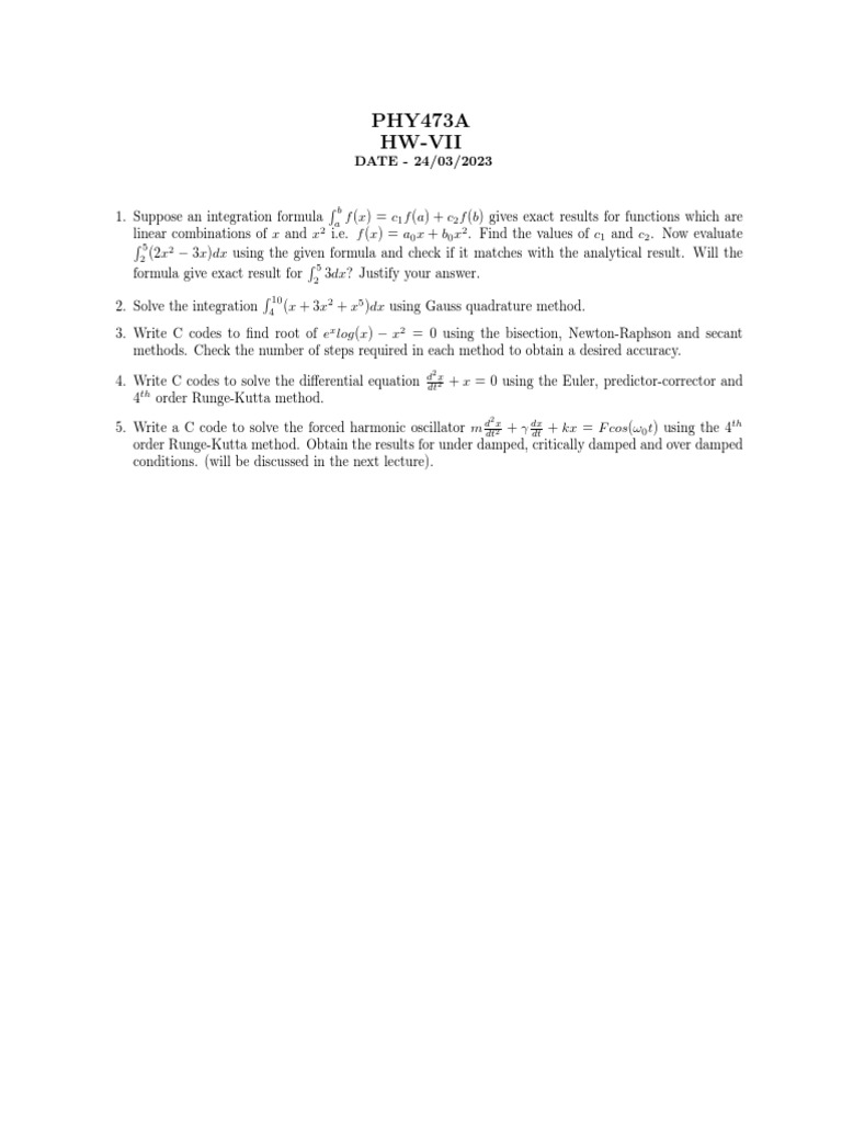 HW 7 | PDF