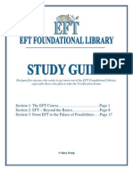 Section 1: The EFT Course . .Page 1 Section 2: EFT - Beyond The Basics .... Page 8 Section 3: From EFT To The Palace of Possibilities.. Page 17