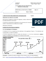 SVT Bac Blanc Prov 2023 Série D