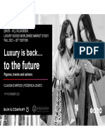 Altagamma - Bain Luxury Market Monitor 2021