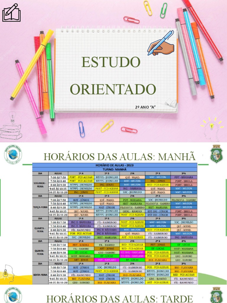 Aula 2 Estudo Orientado 2 Ano A Sexta Tarde | PDF