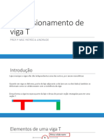 Dimensionamento de Viga T