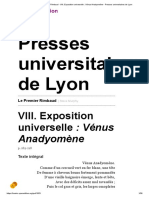 Le Premier Rimbaud - VIII. Exposition universelle _ Vénus Anadyomène - Presses universitaires de Lyon