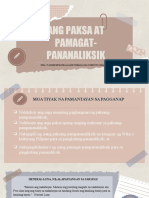 Ang Paksa at Pamagat Pananaliksik