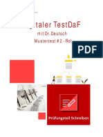 Digitaler TestDaF. SA. MT2 - Rot