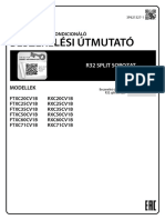 FTXC-C - RXC-C - 3P621327-1B - Installation Manual - Hungarian