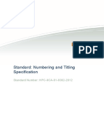 HPC 9ca 01 0002 2012 STD Numbering and Titling Specification