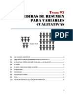 Contenido TEMA #3 Medidas de Resumen para Variables Cualitativas