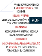 Horario VP