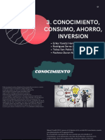 Conocimiento, Consumo, Ahorro, Inversion