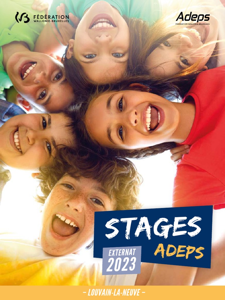 Stages ADEPS 2023 à Louvain-la-Neuve | PDF | Assurance | Des sports
