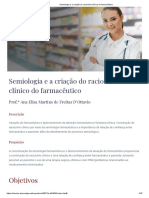 Tema 2 - Semiologia e A Criação Do Raciocínio Clínico Do Farmacêutico