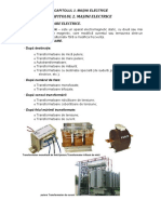 Transformatorul electric- clasificare, elemente constructive, principiul de functionare