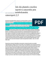 Fitochimicalele Din Plantele Crucifere Care Protejeaza Împotriva Cancerului