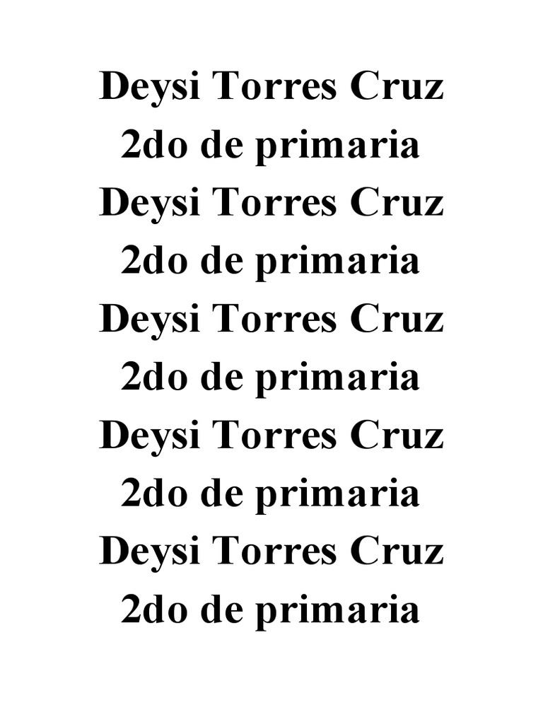 Deysi Torres Cruz | PDF